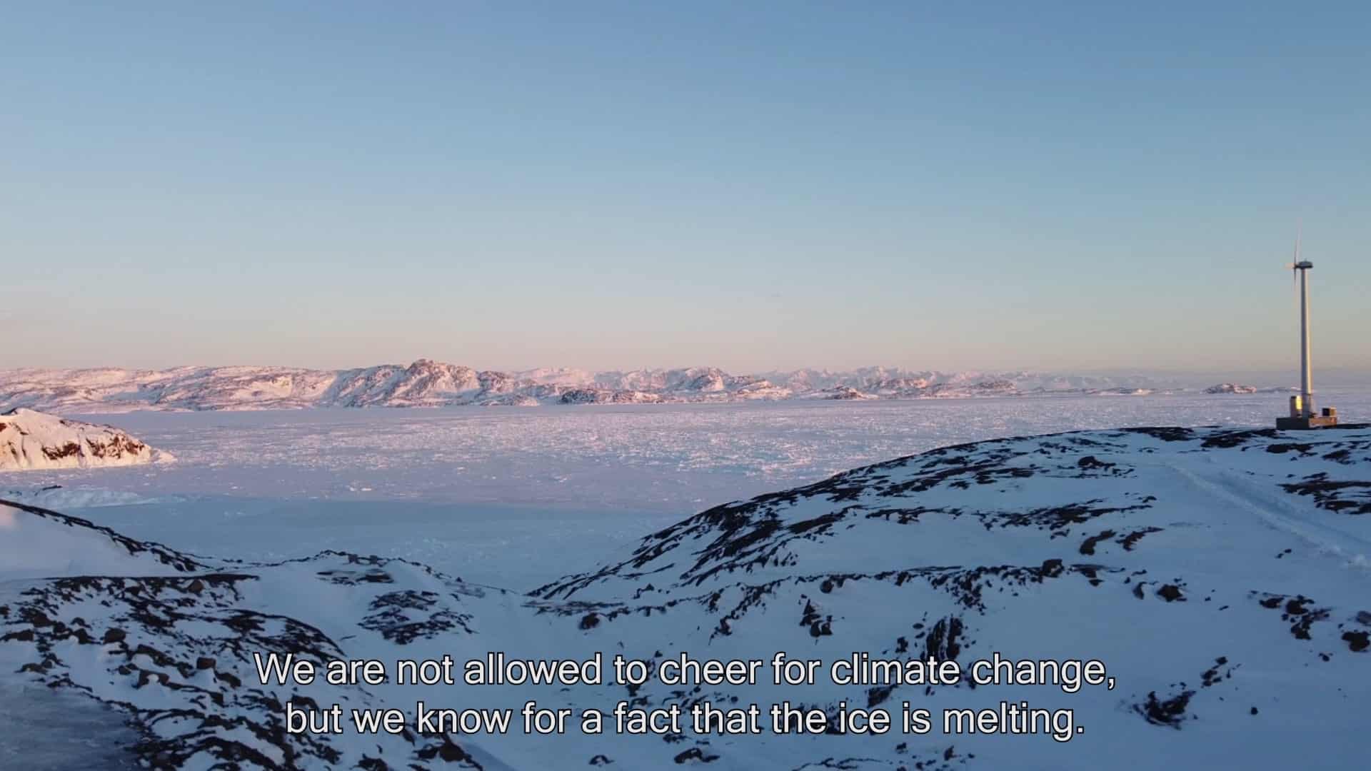 Greenland as a mining frontier – a still from the film Promises For Business by Gudrun Havsteen-Mikkelsen, 2022